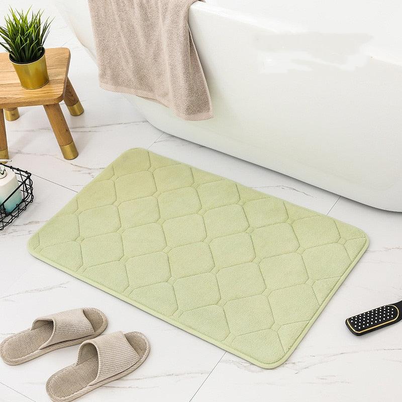 tapis de bain vert