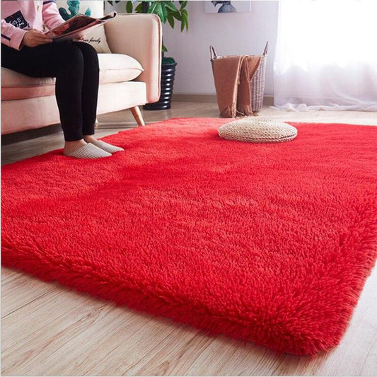 tapis salon rouge