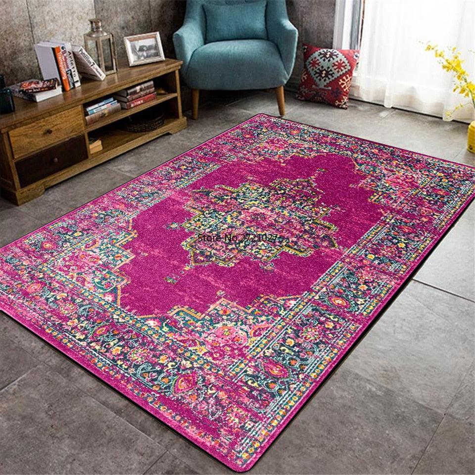 tapis kilim rose