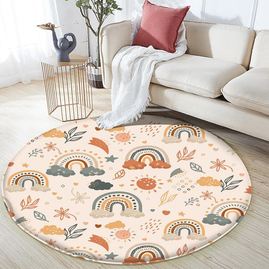 tapis rond chambre fille