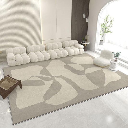 Tapis beige et gris