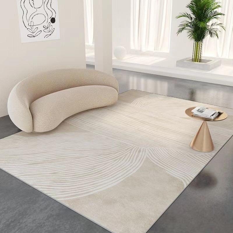 tapis beige salon