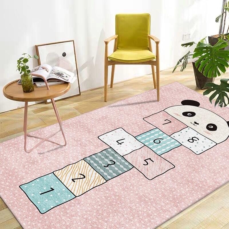 tapis marelle rose