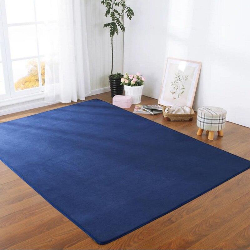 tapis salon bleu