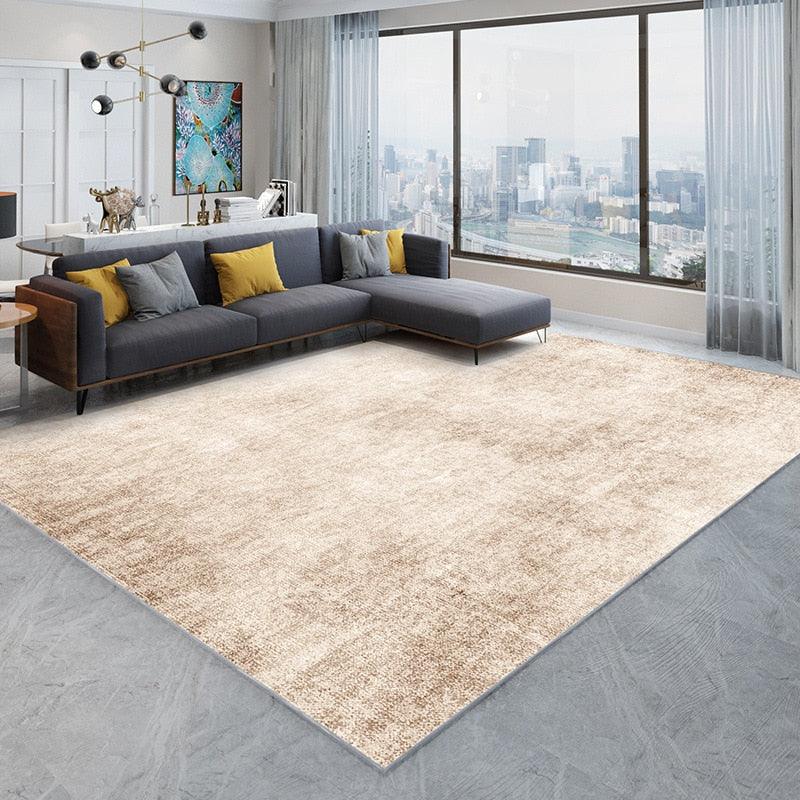 grand tapis beige salon