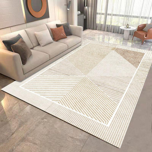 Tapis beige poil ras