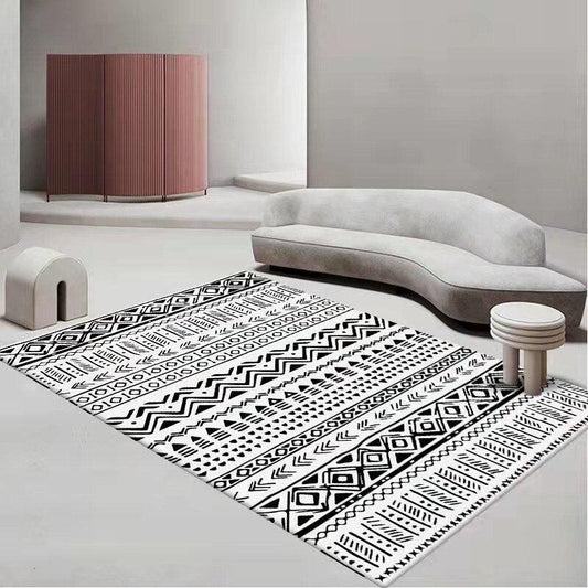 tapis berbere noir et blanc