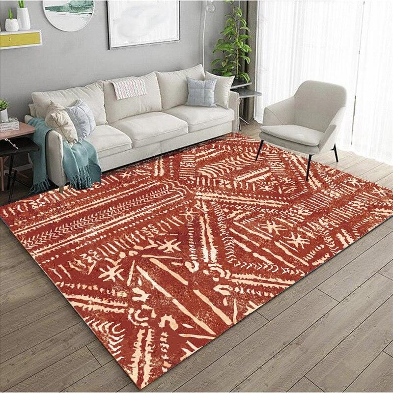 tapis ethnique rouge