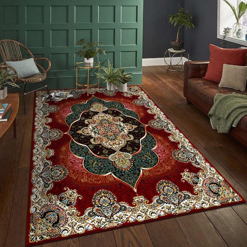 tapis vintage rouge