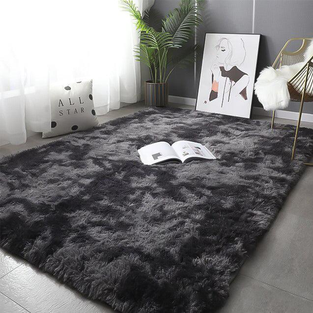 Tapis moelleux noir