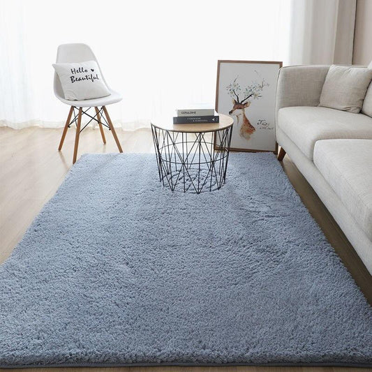 Tapis moelleux gris