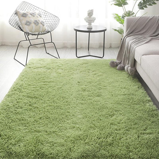 tapis salon vert