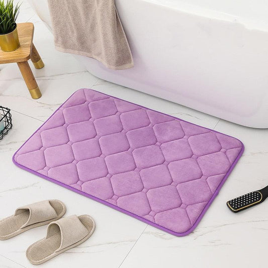 Tapis de bain violet