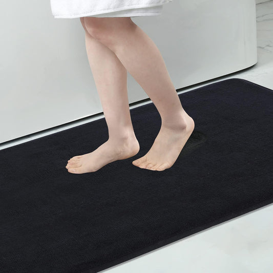 tapis salle de bain noir