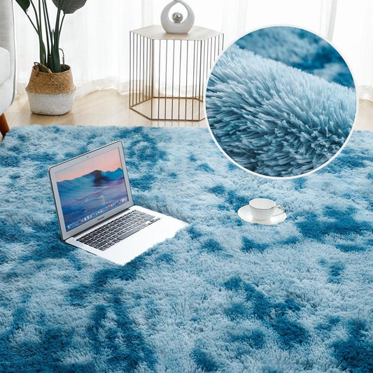 tapis bleu ciel