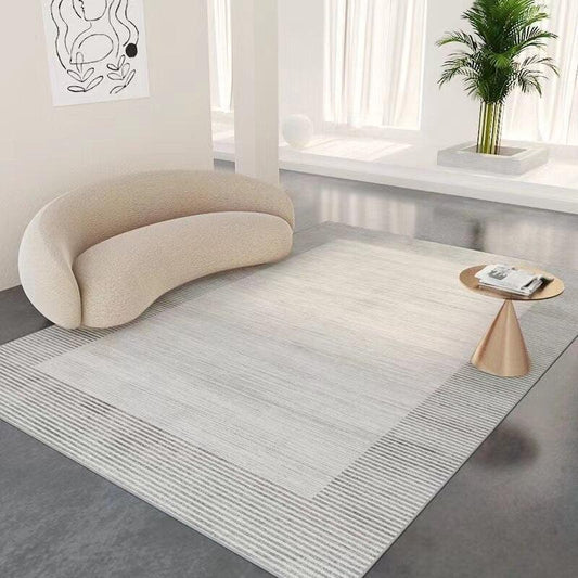 Salon avec tapis gris