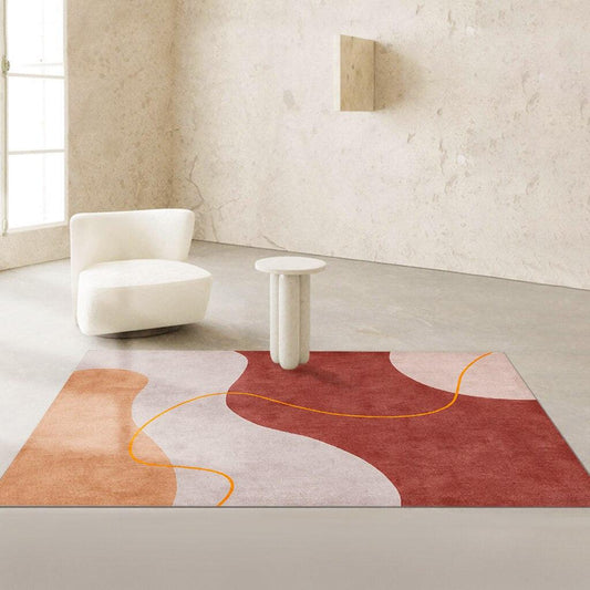 tapis rouge et blanc