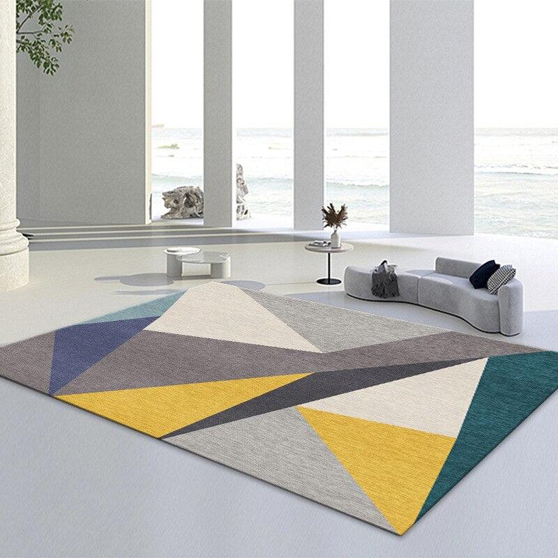 tapis géométrique scandinave